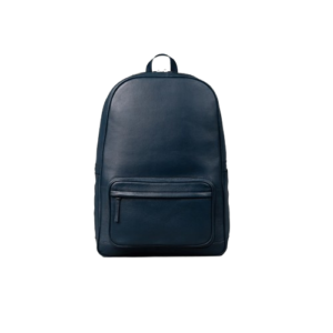 Classic Blue Leather Backpack