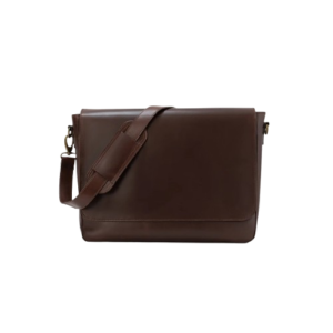 Men’s Brown Leather Messenger Bag